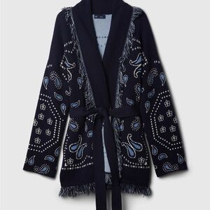 Gap Fringe Bandana Paisley Cardigan